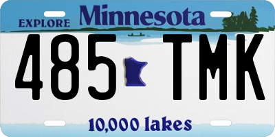 MN license plate 485TMK