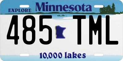 MN license plate 485TML