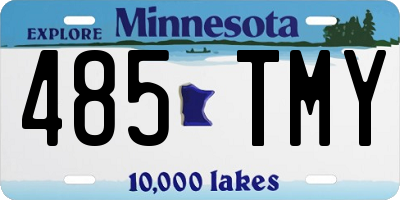 MN license plate 485TMY