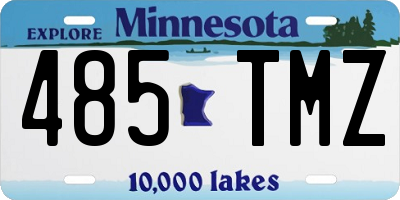 MN license plate 485TMZ