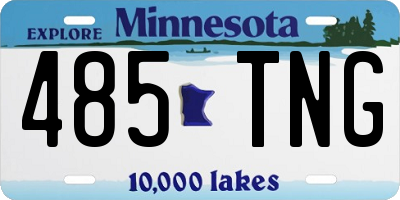 MN license plate 485TNG