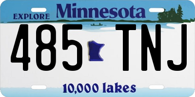 MN license plate 485TNJ
