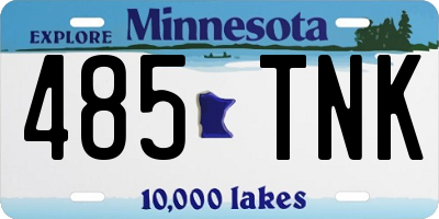 MN license plate 485TNK