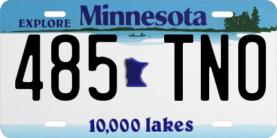 MN license plate 485TNO