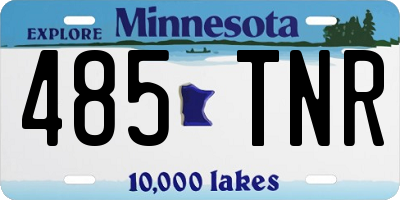 MN license plate 485TNR