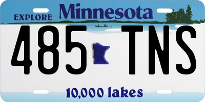 MN license plate 485TNS