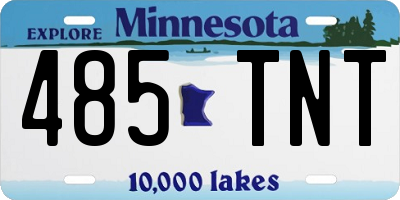 MN license plate 485TNT