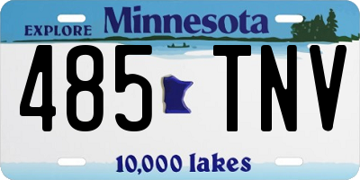 MN license plate 485TNV