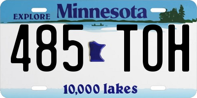 MN license plate 485TOH