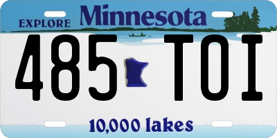 MN license plate 485TOI