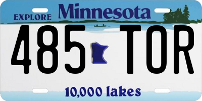MN license plate 485TOR