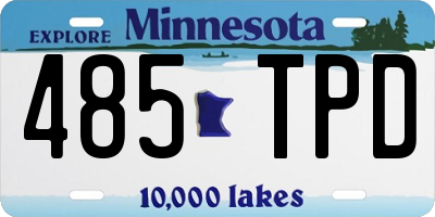 MN license plate 485TPD