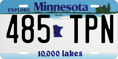 MN license plate 485TPN