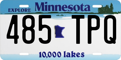 MN license plate 485TPQ