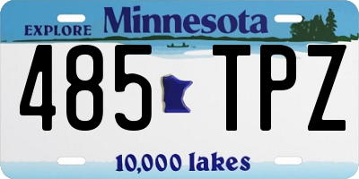 MN license plate 485TPZ