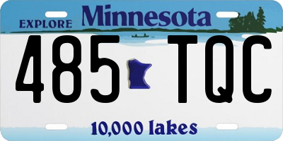 MN license plate 485TQC