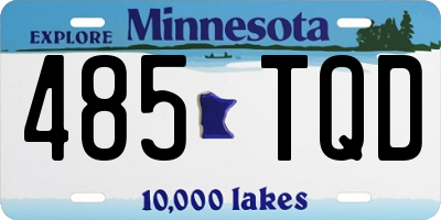 MN license plate 485TQD