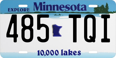 MN license plate 485TQI
