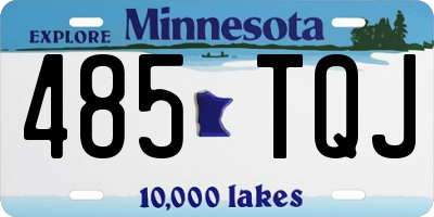 MN license plate 485TQJ