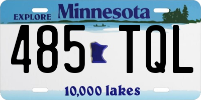 MN license plate 485TQL