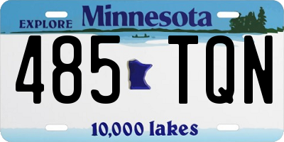 MN license plate 485TQN