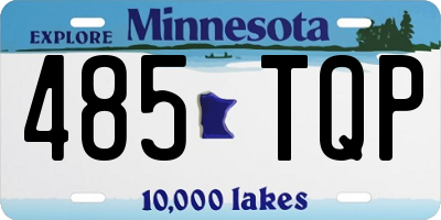 MN license plate 485TQP