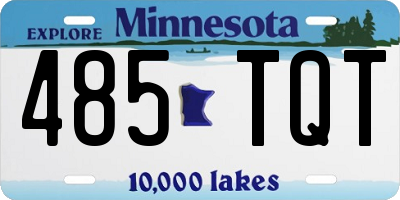 MN license plate 485TQT