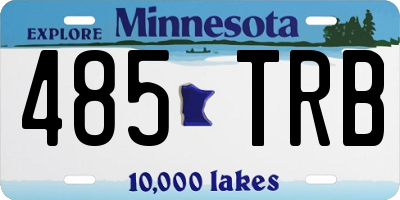 MN license plate 485TRB