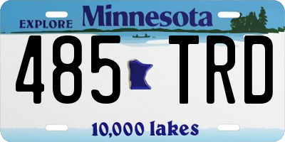MN license plate 485TRD