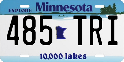 MN license plate 485TRI
