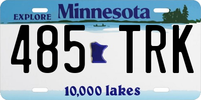 MN license plate 485TRK