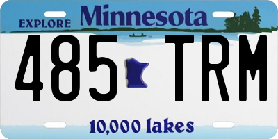 MN license plate 485TRM