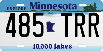 MN license plate 485TRR