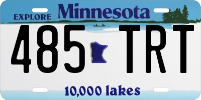 MN license plate 485TRT