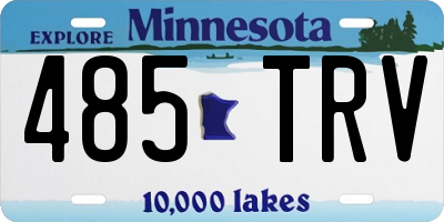 MN license plate 485TRV