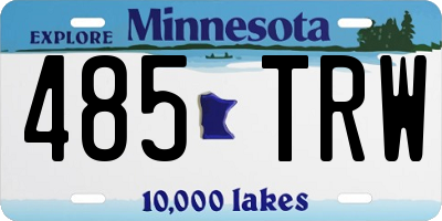 MN license plate 485TRW