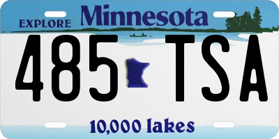 MN license plate 485TSA