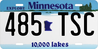 MN license plate 485TSC