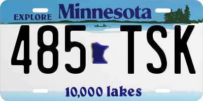 MN license plate 485TSK