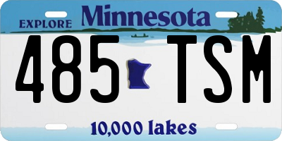 MN license plate 485TSM