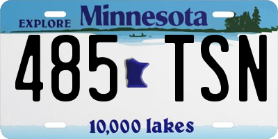 MN license plate 485TSN