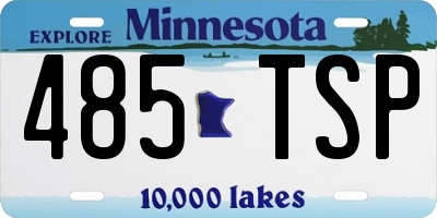 MN license plate 485TSP