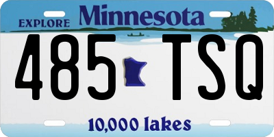MN license plate 485TSQ