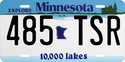 MN license plate 485TSR