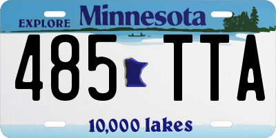 MN license plate 485TTA