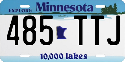 MN license plate 485TTJ