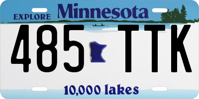 MN license plate 485TTK