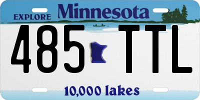MN license plate 485TTL