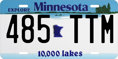MN license plate 485TTM