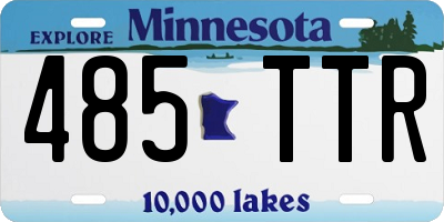 MN license plate 485TTR
